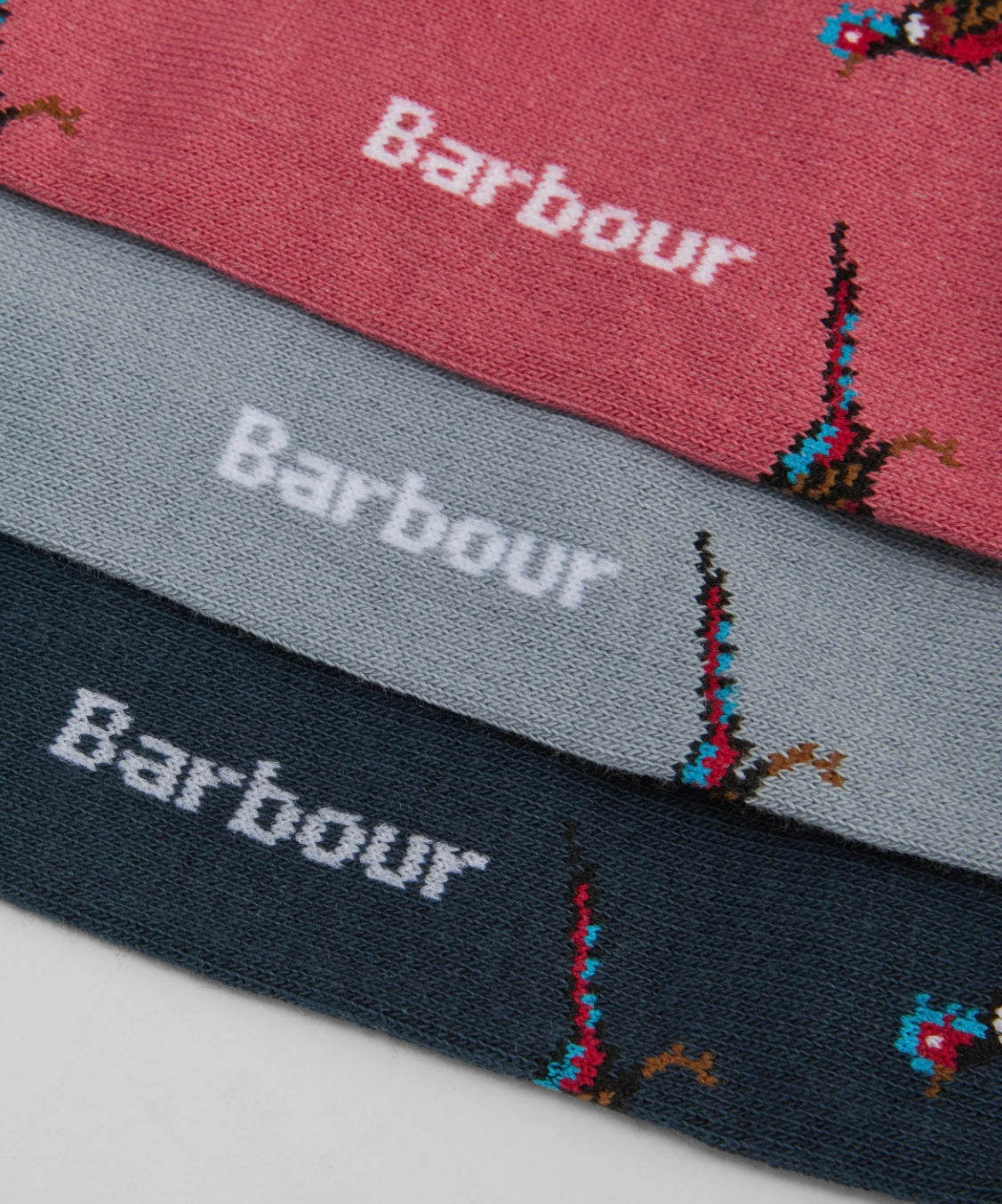 Barbour Pheasant Sock Set of 3 - Size EUR40-45