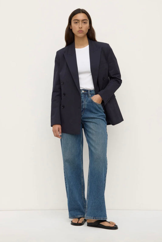 Assembly Label Ellen Double Breasted Blazer - Navy