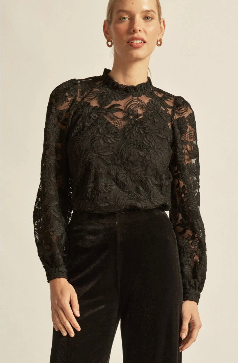 Zoe Kratzmann Glint Top - Black