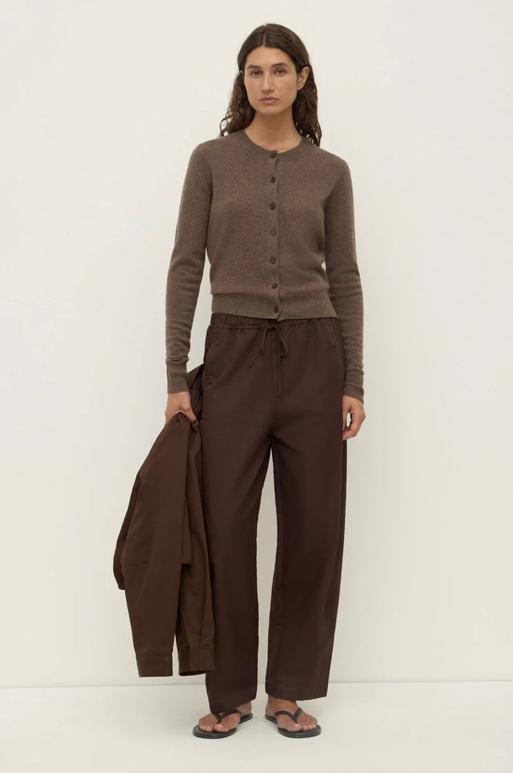 Assembly Label Benny Knit Cardigan - Cocoa Marle