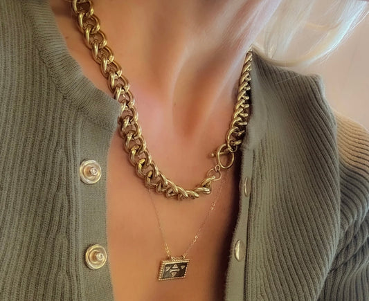 Lindi Kingi Goddess Fob Necklace Gold