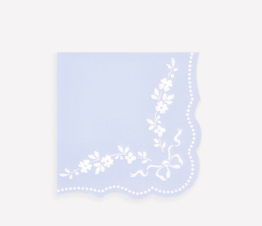 Meri Meri Rococo Blue Napkins Set of 16 - Small