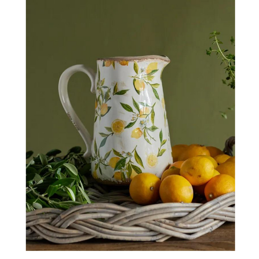 French Country Collections - Botanical Lemon Jug Tall