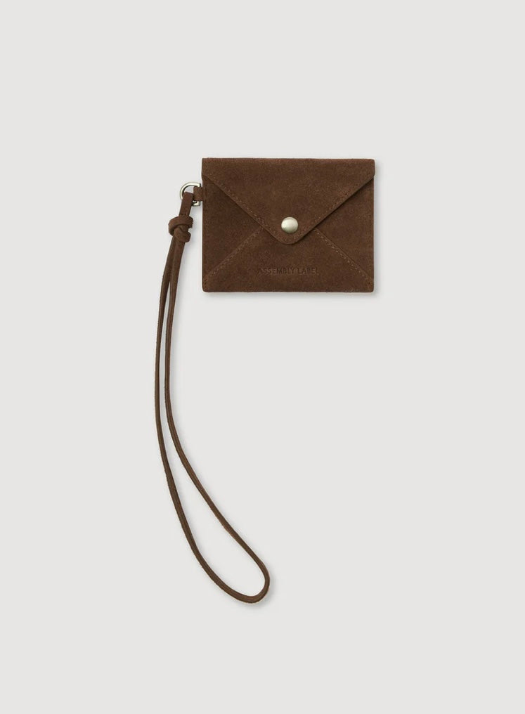 Assembly Label Suede Coin Purse - Amaro