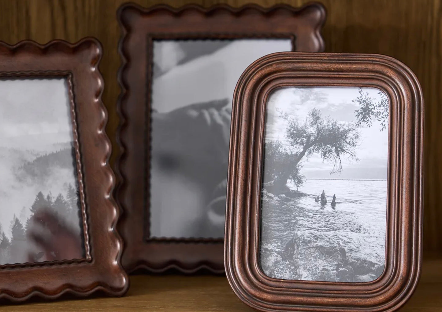 Chestnut Ribbed Photo Frame 4x6