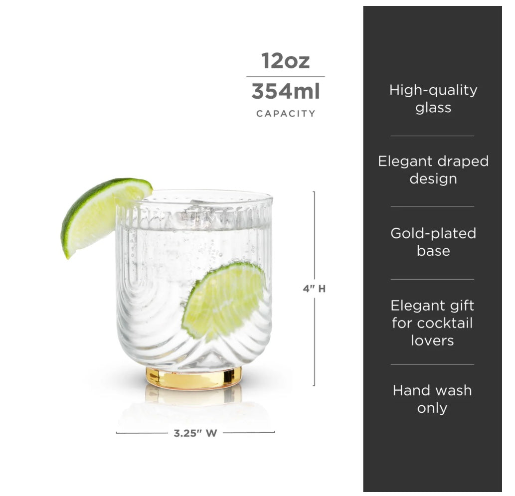 Viski Gatsby Tumbler Set of 2