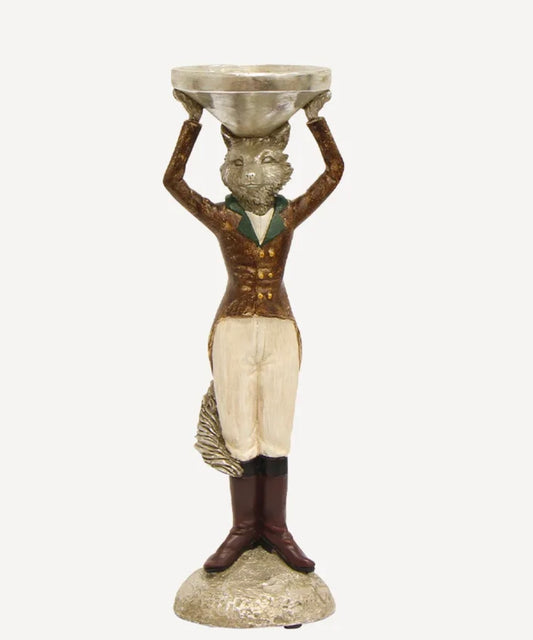 French Country Collections Freddy Fox Candle Holder