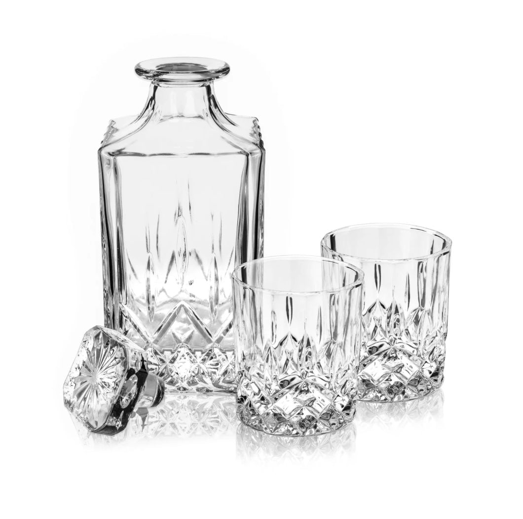 Viski Admiral Decanter & Tumbler Set (3pc)