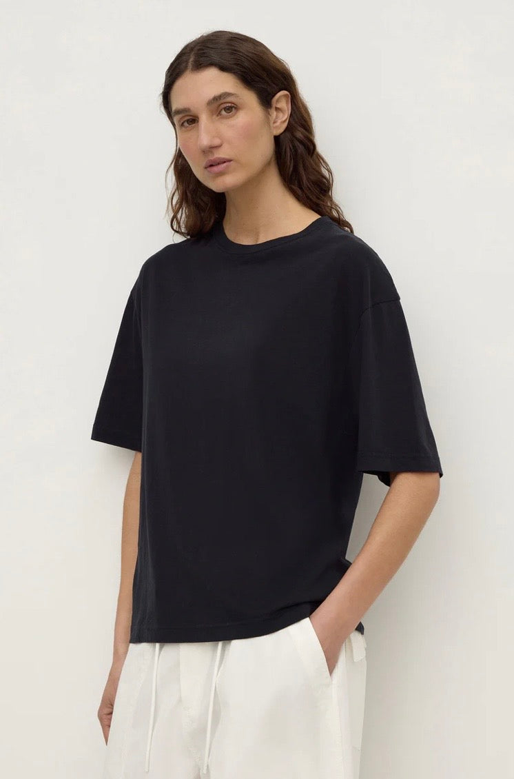Assembly Label Kira Cotton Hemp Tshirt - True navy