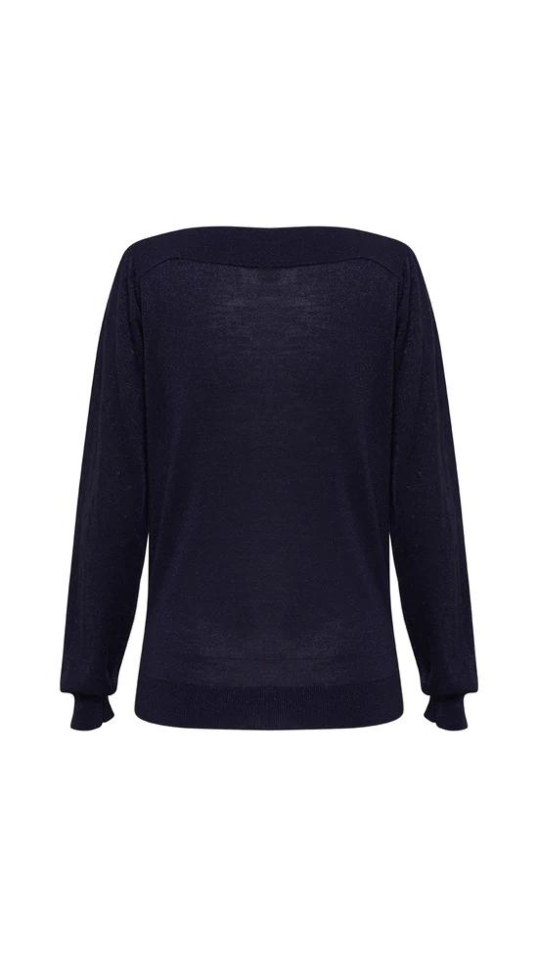 Iris & Wool Penelope Wool Sparkle Top Navy