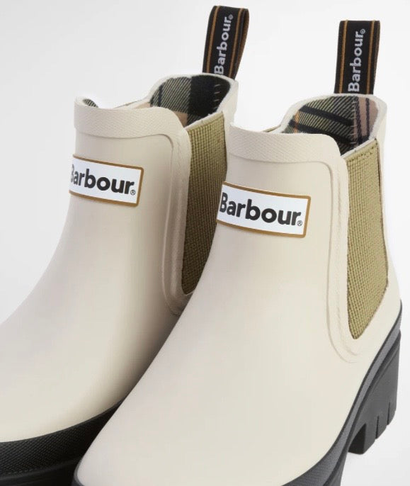Barbour Halton Ankle Welly - Light Oak / Bleached Olive