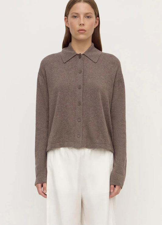 Assembly Label Wool Cashmere Knit Cardigan - Sable