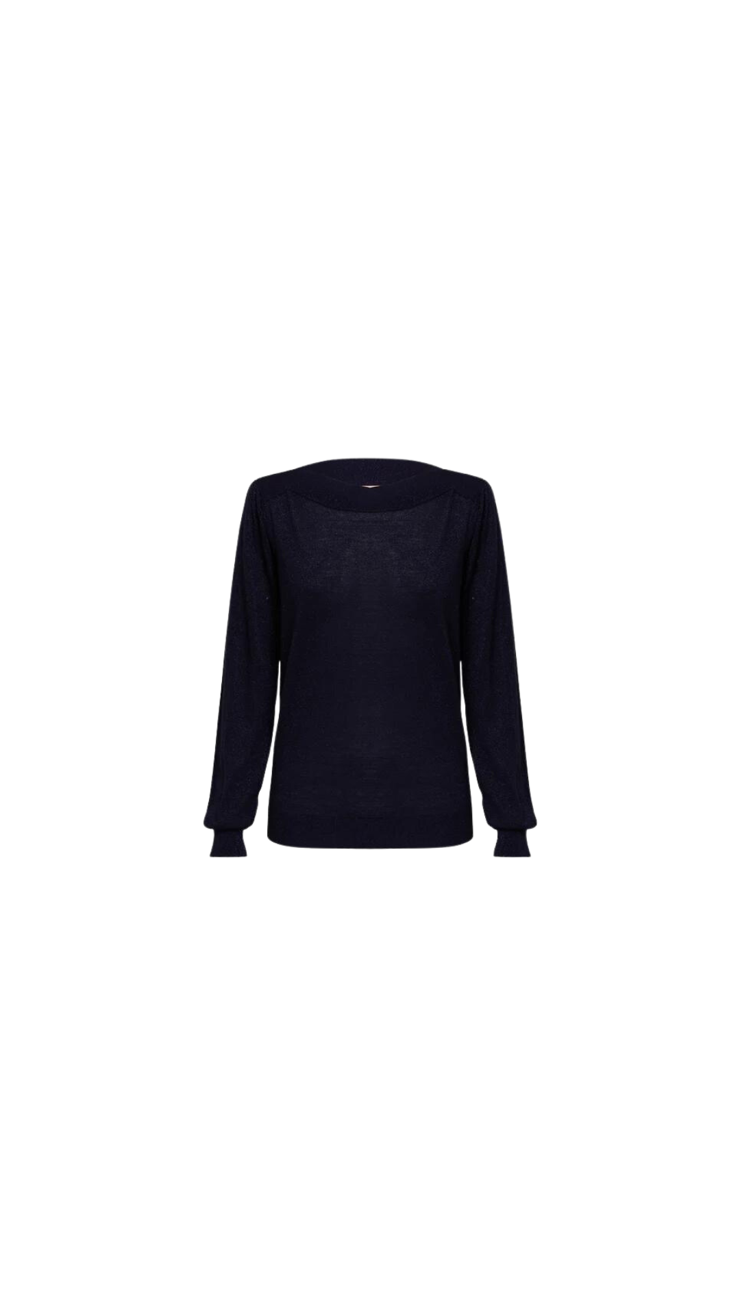 Iris & Wool Penelope Wool Sparkle Top Navy