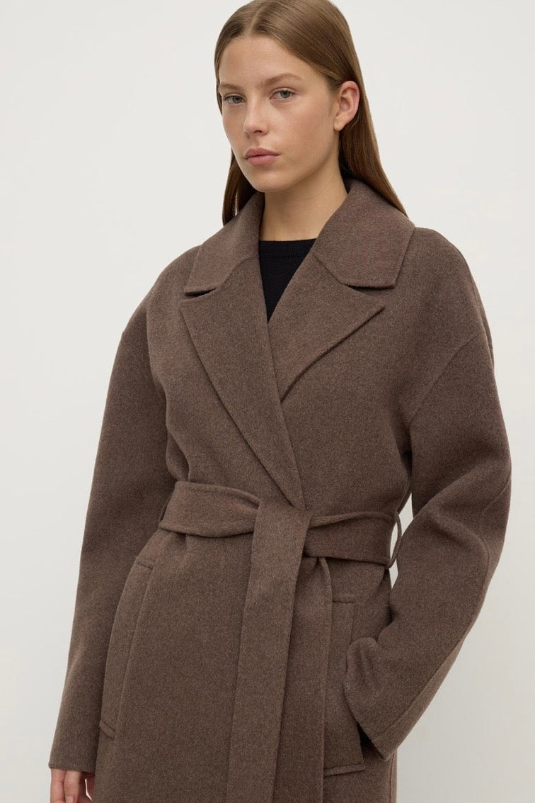 Assembly Label Ivy Wool Coat - Cocoa Marle
