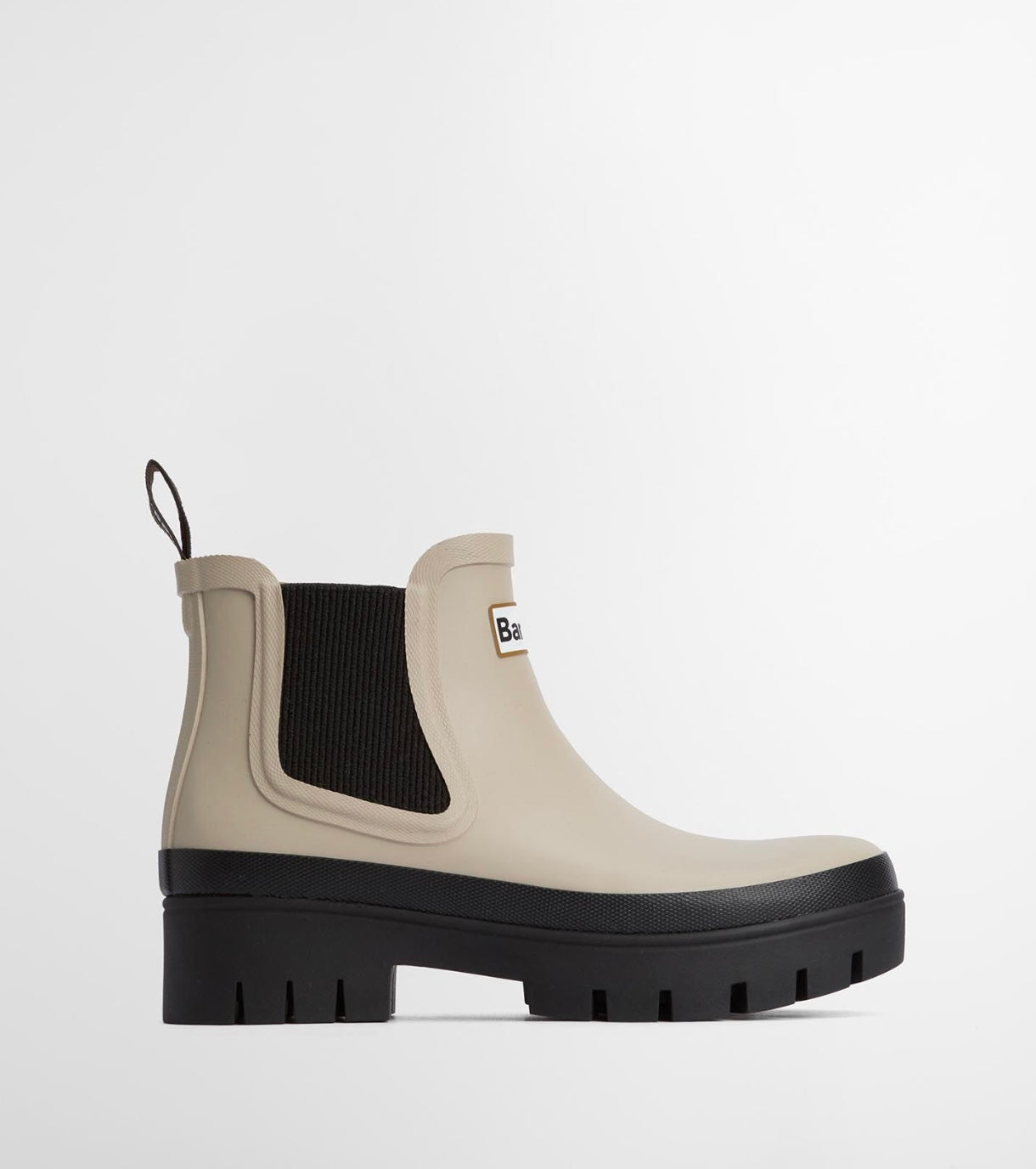 Barbour Halton Ankle Welly - Light Sand / Black