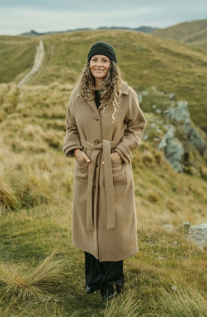 Atér Luxe Elgin Wool Trench Coat - Camel