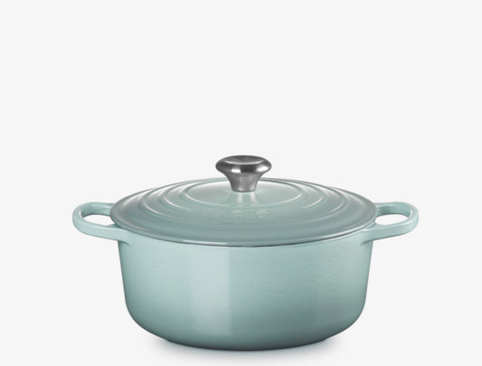 Le Creuset Signature Round Casserole Oven 26cm / 5.3L - Sea Salt