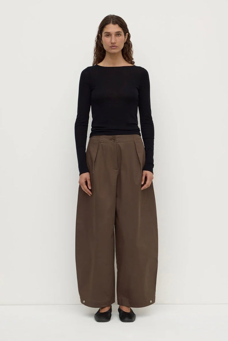 Assembly Label Jasmine Adjustable Cotton Leg Barrel Pant