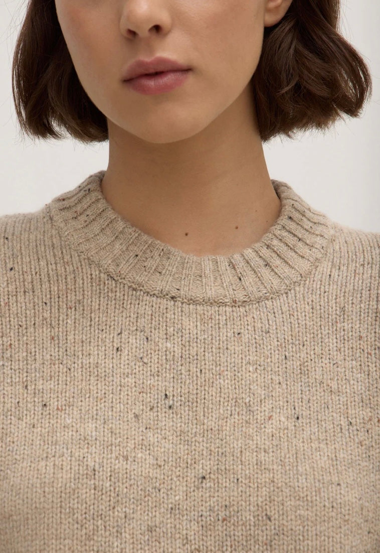 Assembly Label Beau Wool Merino Knit - Stone Marle