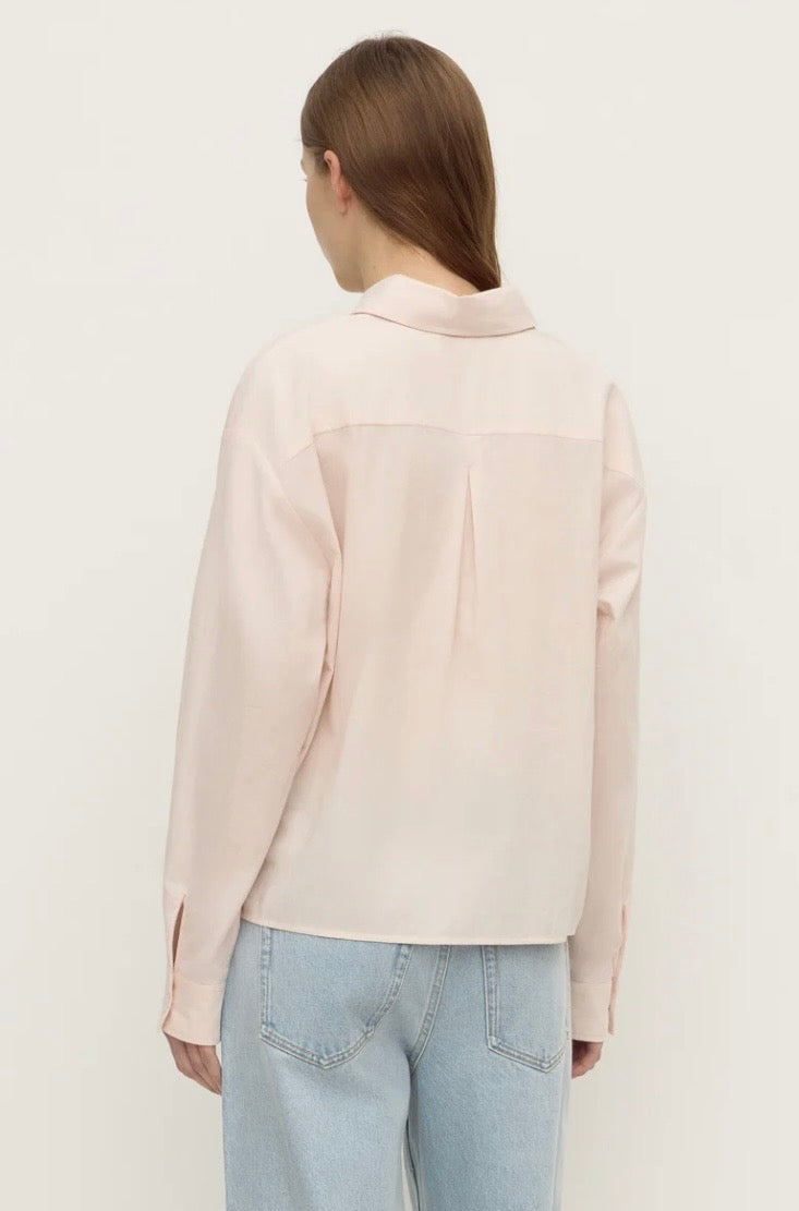 Assembly Label Frankie Cotton Shirt - Soft Rose