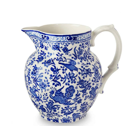 Burleigh Regal Peacock Etruscan Jug 2.2L