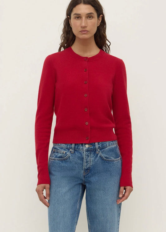 Assembly Label Benny Knit Cardigan - Mulberry