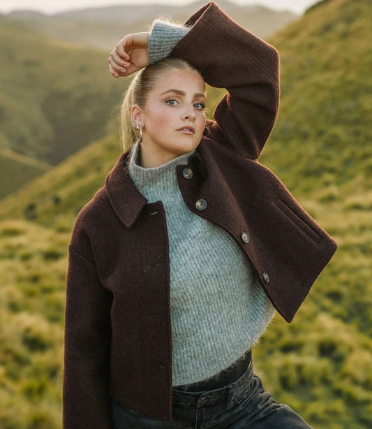 Atér Chelsea Wool Jacket - Chocolate