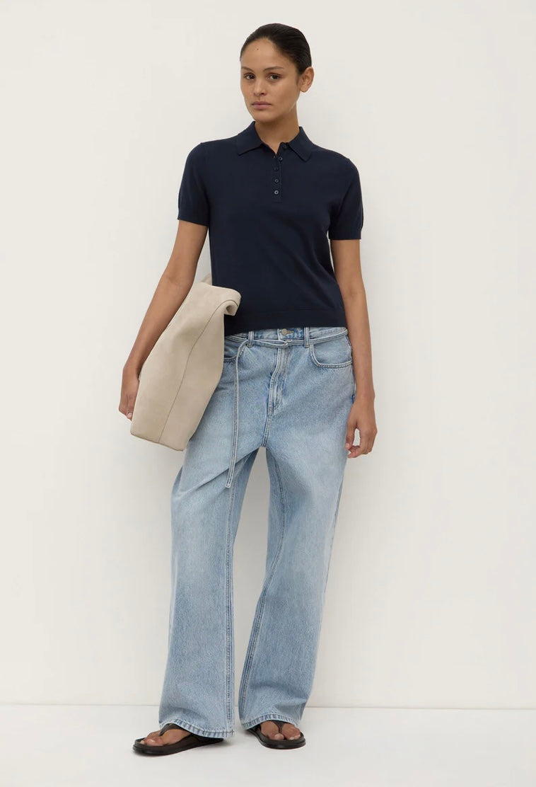 Assembly Label Sloane Cotton Cashmere Polo