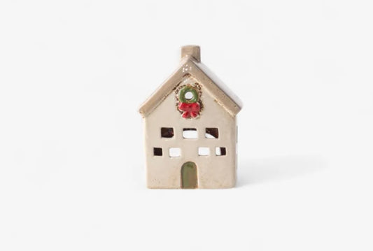 French Country Collections Alsace Tea Light Villa Christmas Stone YA0062