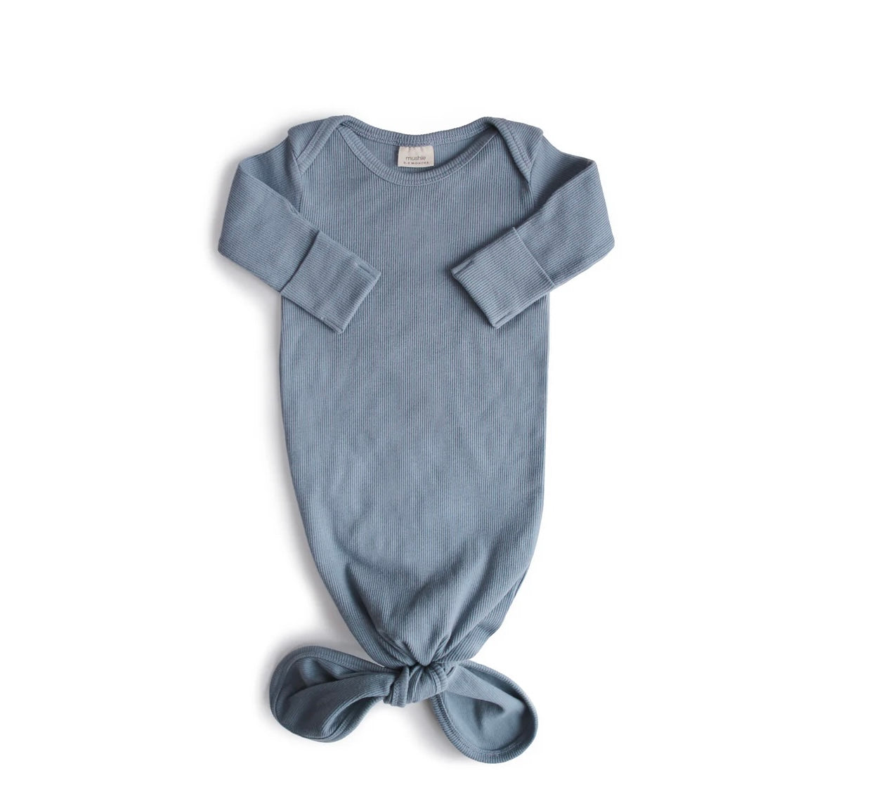 Mushie Knotted Baby Gown 0-3m