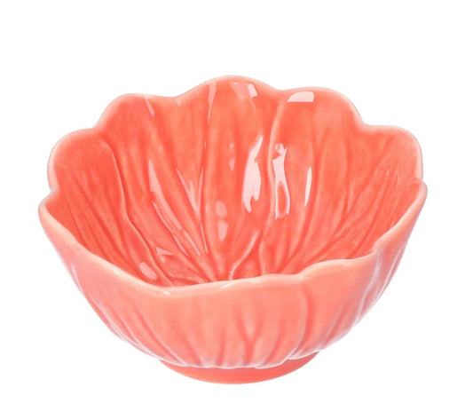 Bordallo Pinheiro - Small Flora bowl 12cm - Salmon pink