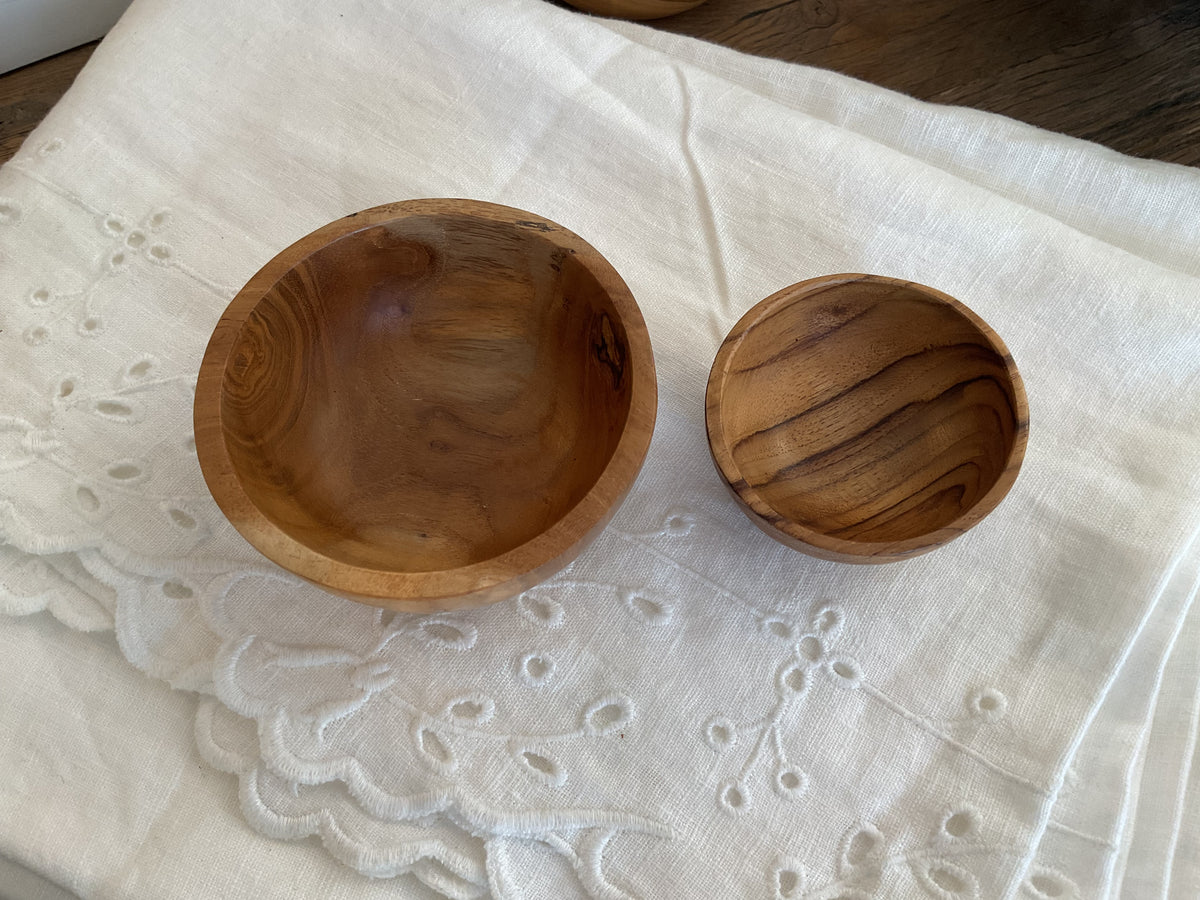 Teak bowls