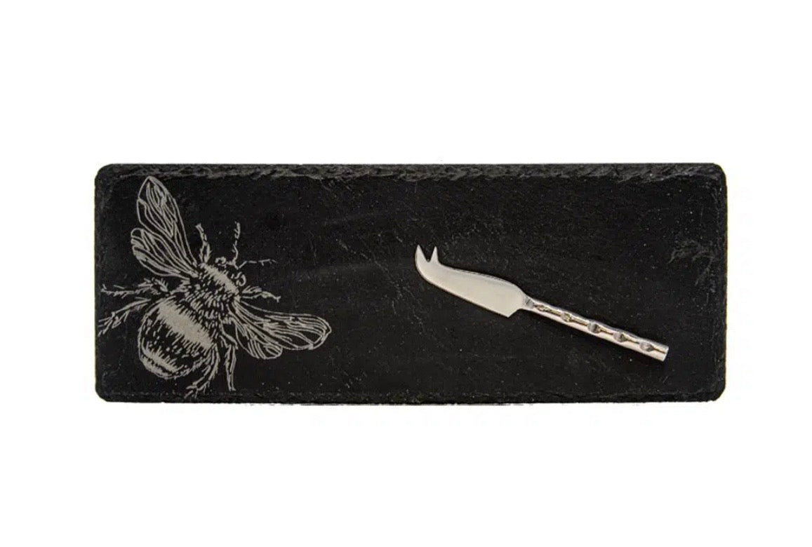 Selbrae House Mini slate cheese board & knife set
