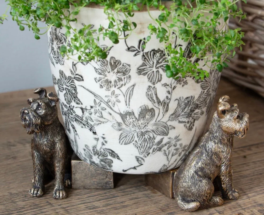 Scottie Dog Pot Stand Small 3 pc