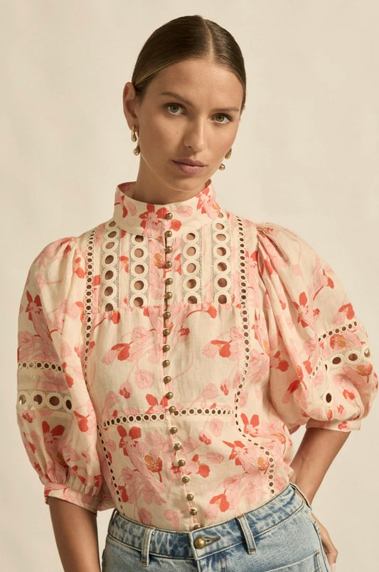 Zoe Kratzmann Cabaret Top - Cherry Tulip