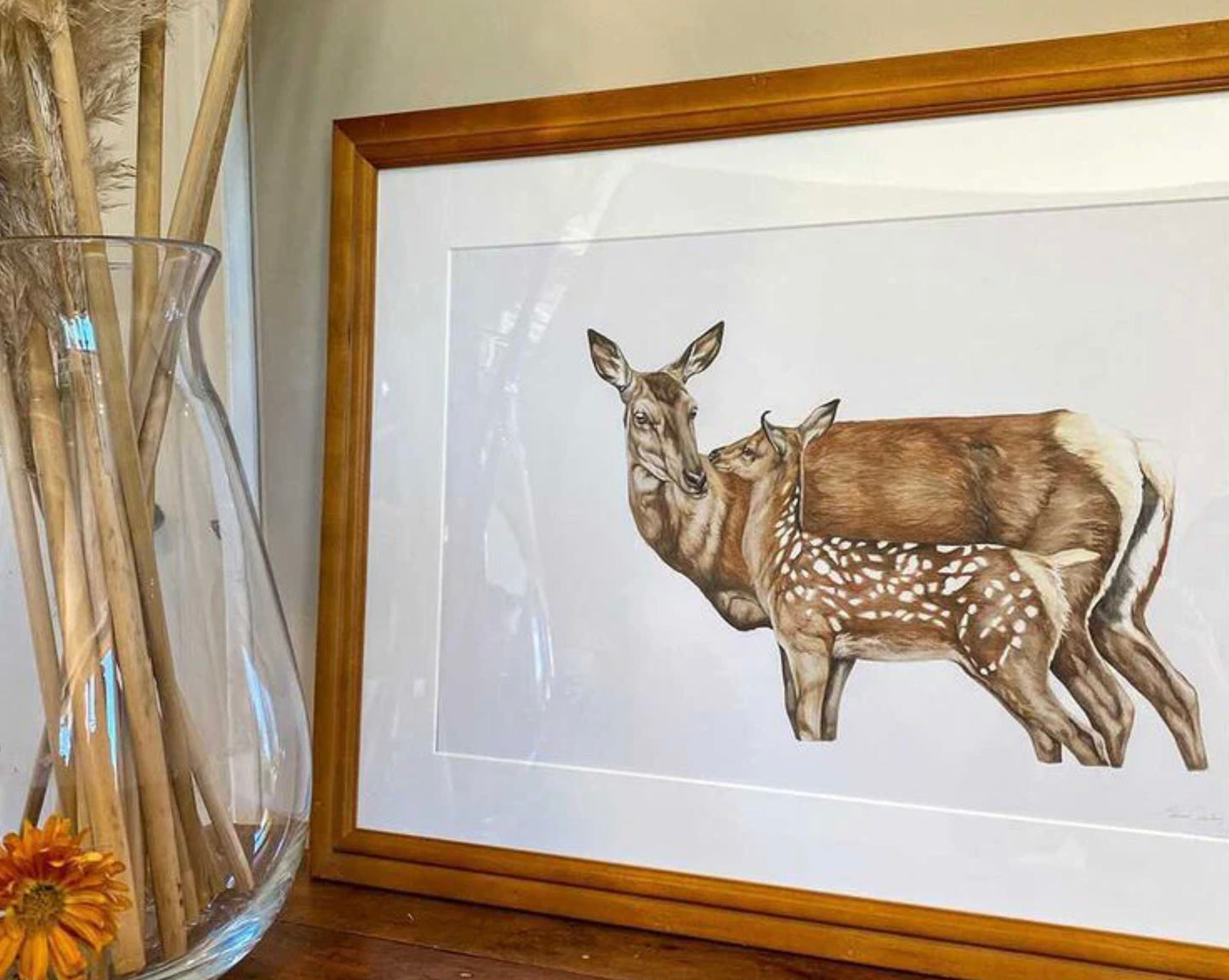 Madison Coulter Art - Hind & Fawn A3 Print