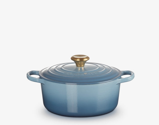 Le Creuset Signature Round Casserole Oven 24cm / 4.2L - Chambray
