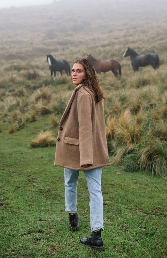 Atér Luxe Holland Wool Blazer - Camel