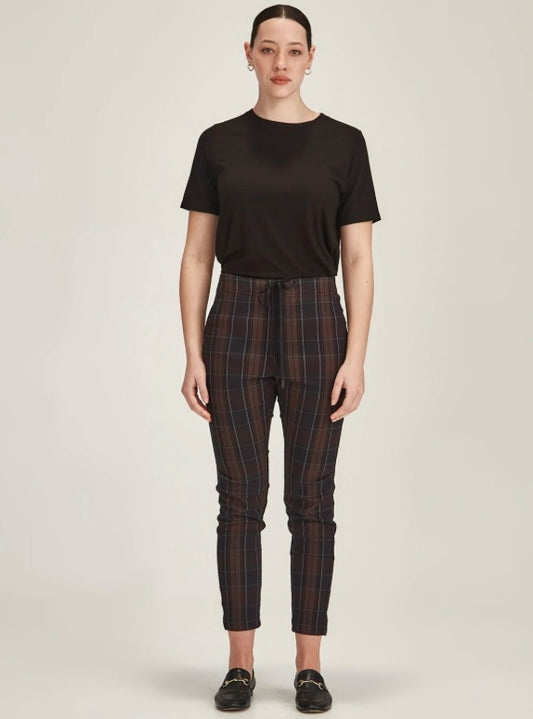 Sills Emily Plaid Jogger - Chocolate Plaid
