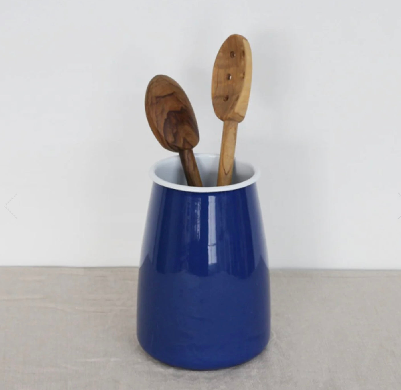 Dishy Enamel Utensil Holder Blue