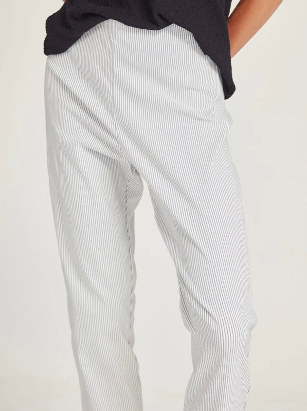 Sills Santorini Cuffed Hepburn Pant - Navy Stripe