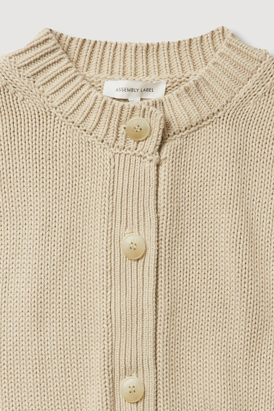 Assembly Label Ava Knit Cardigan - Natural