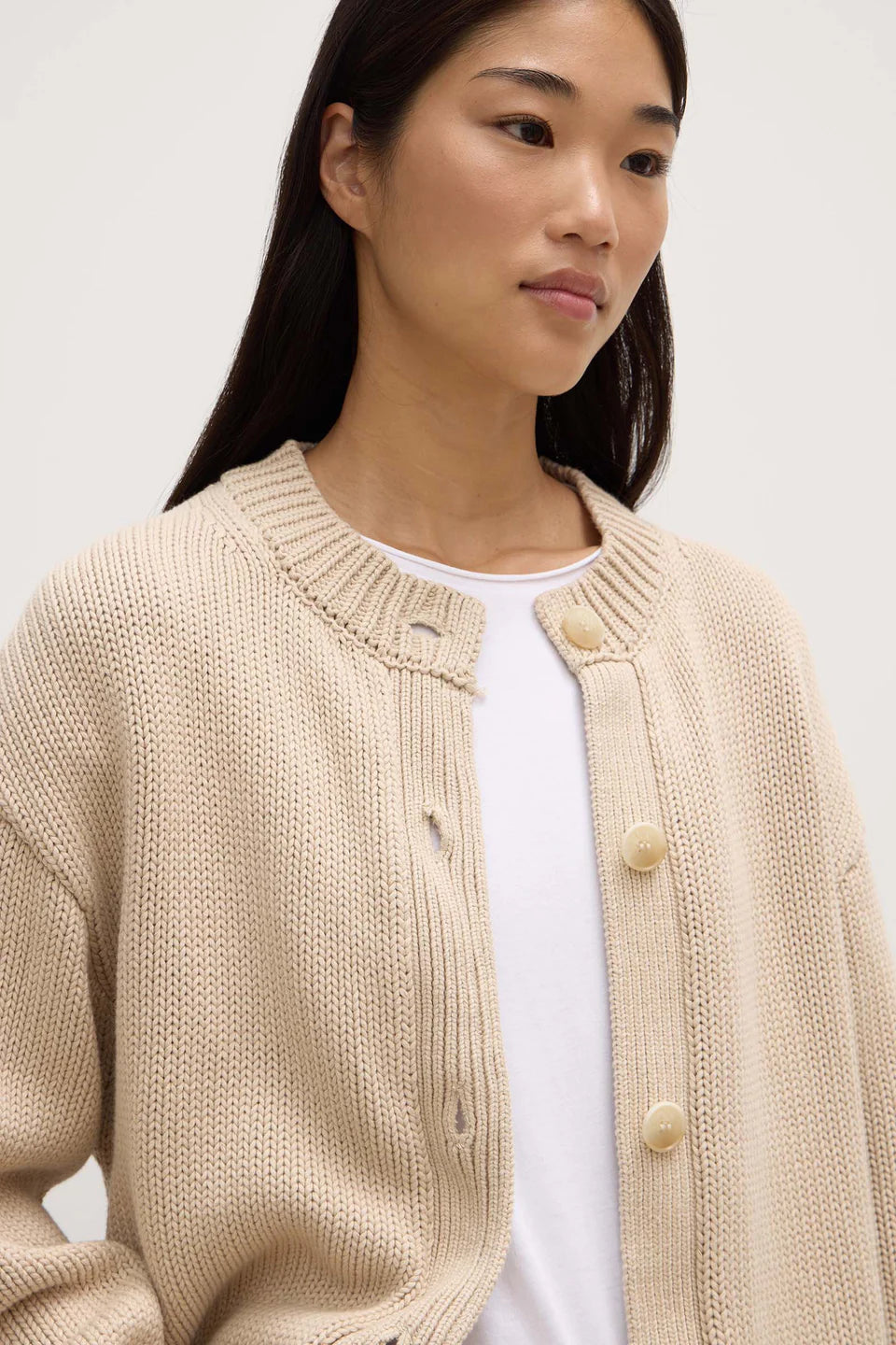 Assembly Label Ava Knit Cardigan - Natural