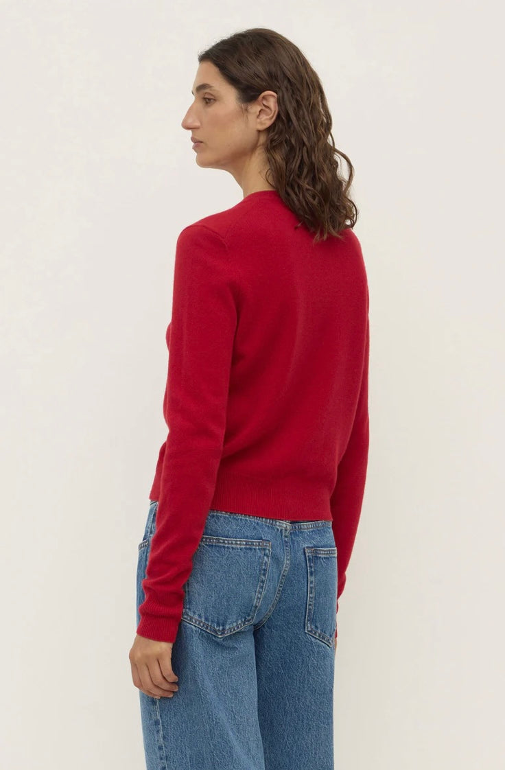 Assembly Label Benny Knit Cardigan - Mulberry