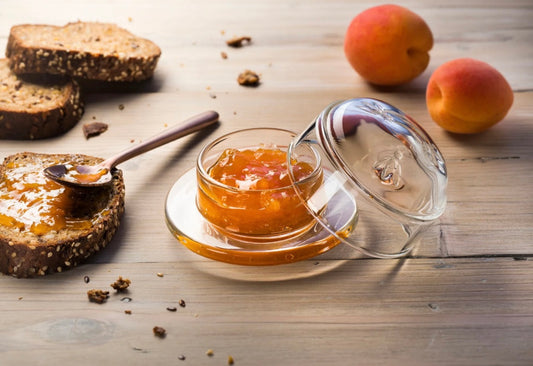 La Rochere Glass bee butter/preserves dish with lid 9.5cm