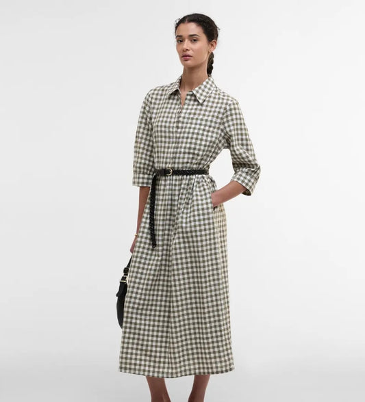 Barbour Adele Gingham Midi Dress