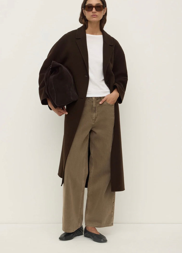 Assembly Label Jenna Wool Jacket - Dark Choc