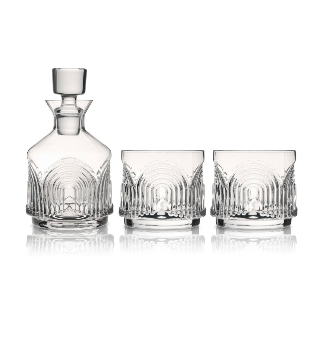 Viski Beau Stacking Decanter Set (3 piece)