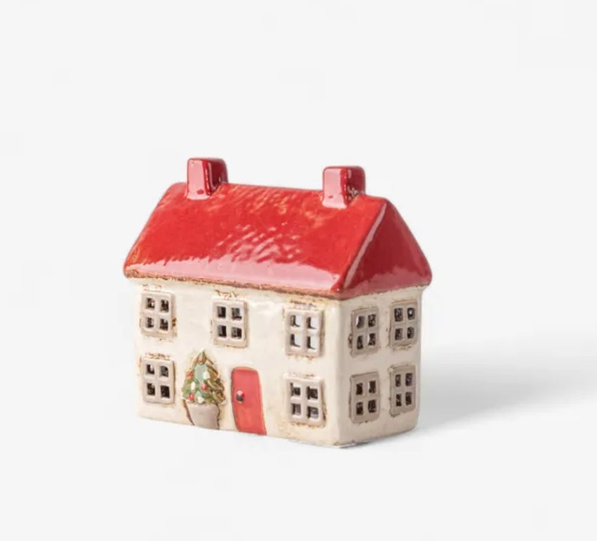 French Country Collections Alsace Tea Light Christmas Cottage