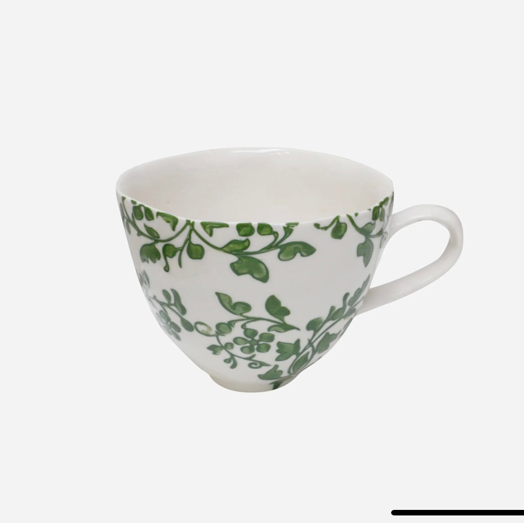 CC Interiors - Handpainted Florentine Verde Mug LC1900